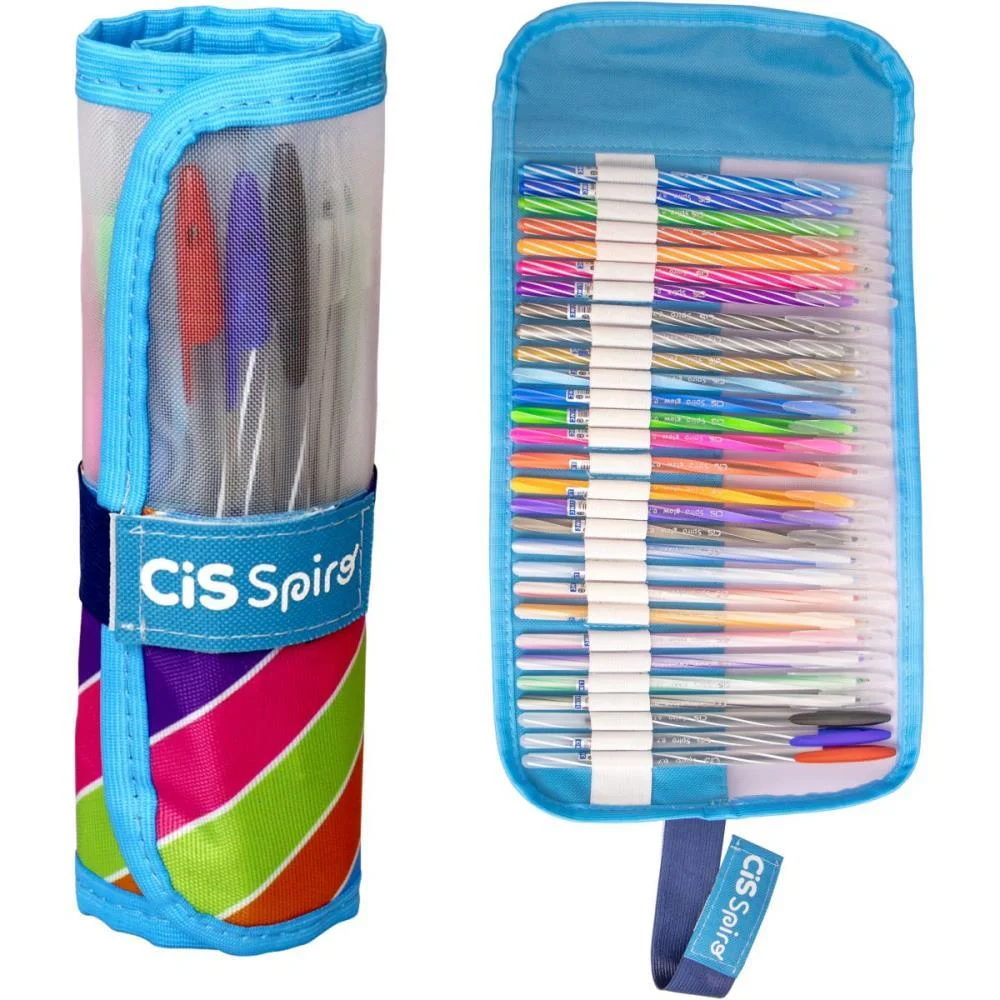 CANETA ESFEROGRAFICA CIS SPIRO ROLLERSET AZ 29CORES SERTIC (ESTOJO) - imagem 5