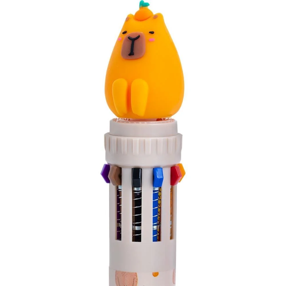 CANETA ESFEROGRAFICA CAPIVARA 10CORES 0.7MM (S BRW (DP.C/12) - imagem 7