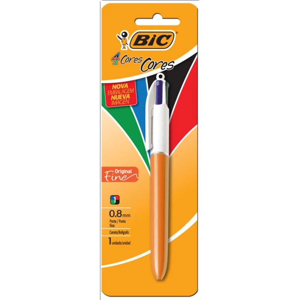 CANETA ESFEROGRAFICA BIC 4 CORES FINE BIC (BL.C/01) - imagem 4