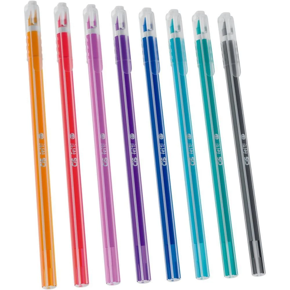 CANETA ESFEROGRAFICA CIS FEST 0.7MM 8 CORES SERTIC (ESTOJO) - imagem 5