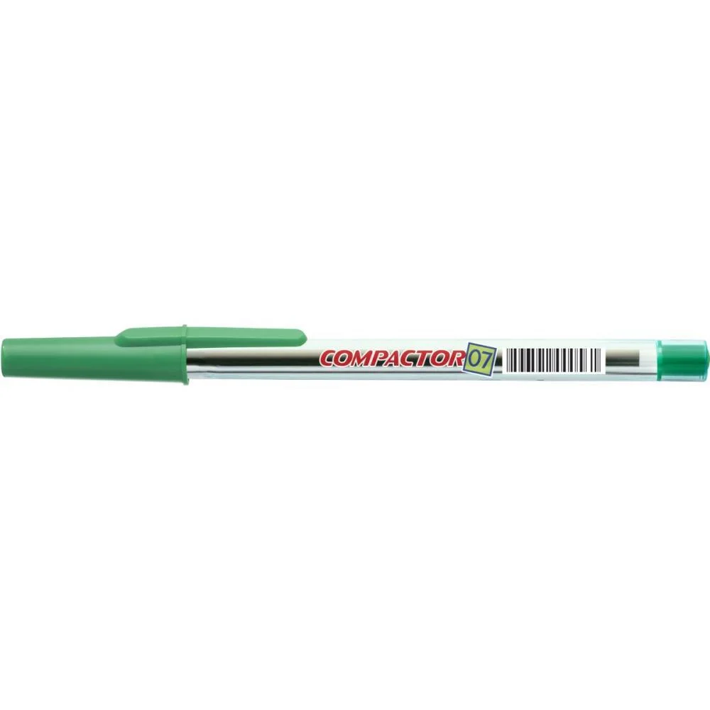 CANETA ESFEROGRAFICA 0,7MM FINA VERDE COMPACTOR (CX.C/50) - imagem 4