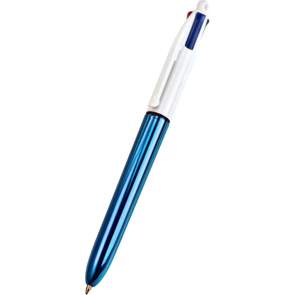 CANETA ESFEROGRAFICA BIC 4 CORES METALLIC CORPO AZ BIC (BL.C/01) - imagem 3