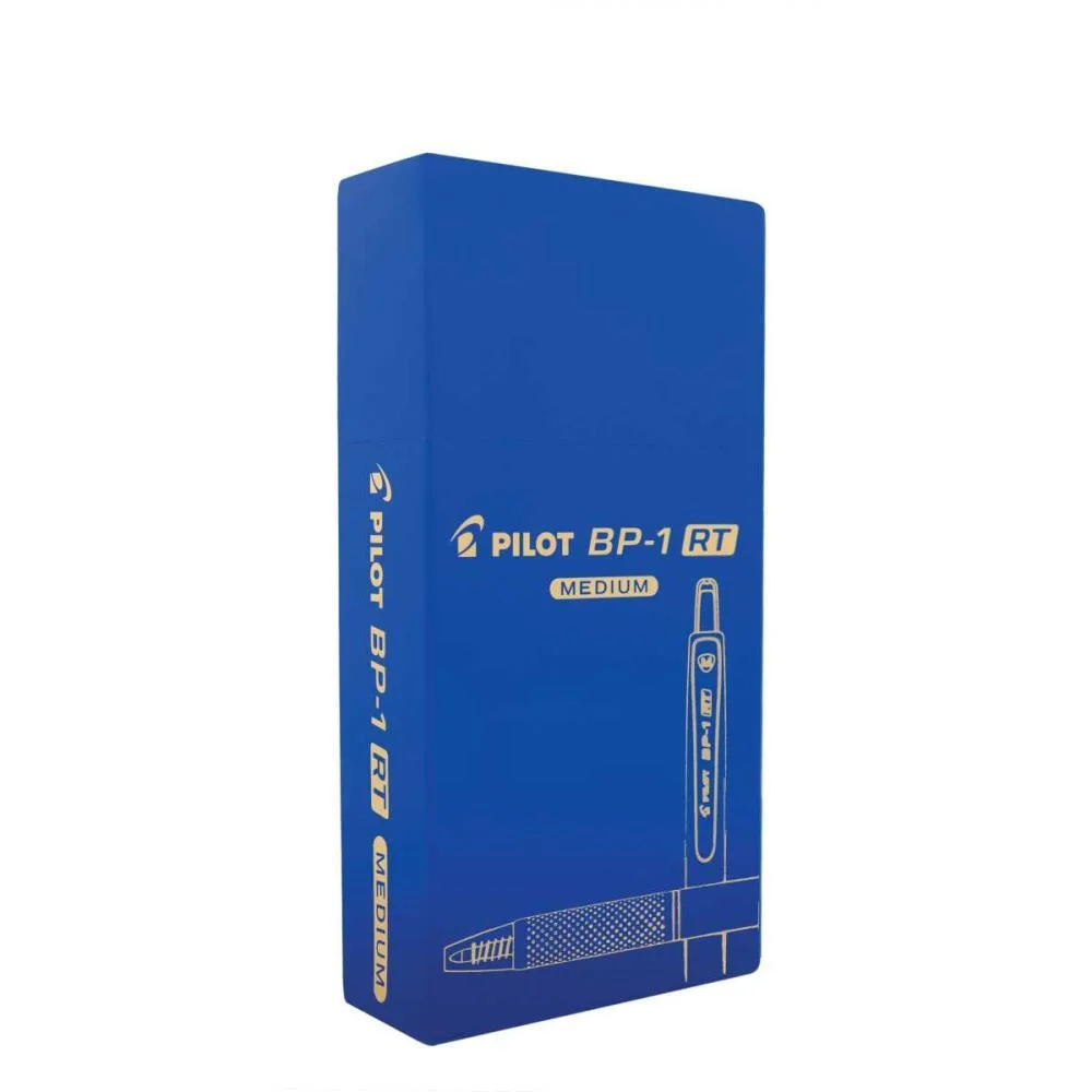 CANETA ESFEROGRAFICA RETRATIL BP-1 RT 1.0 MEDIA AZUL PILOT (CX.C/12) - imagem 4