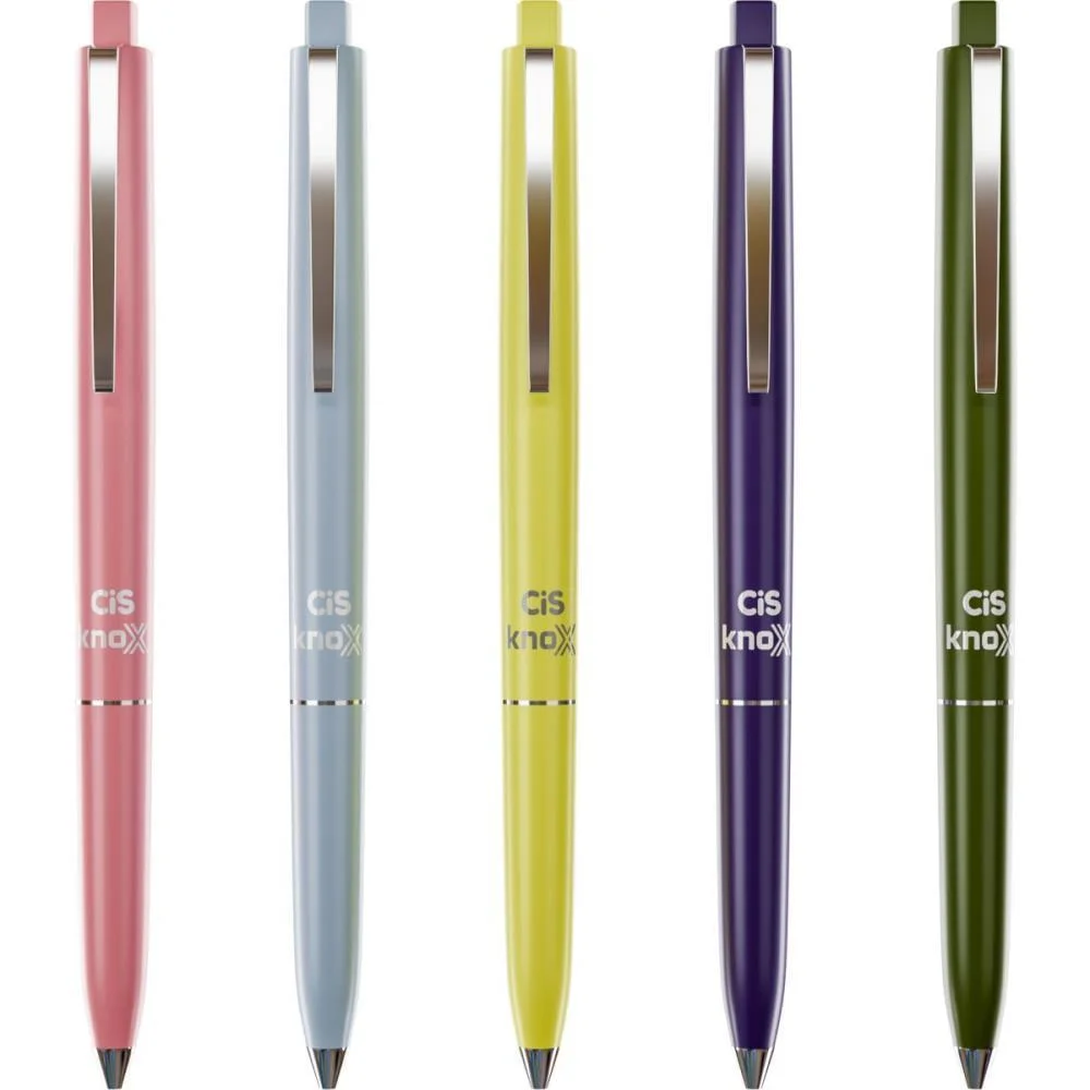 CANETA ESFEROGRAFICA RETRATIL CIS KNOX 0.7MM 5 CORES (S) SERTIC (DP.C/18) - imagem 4