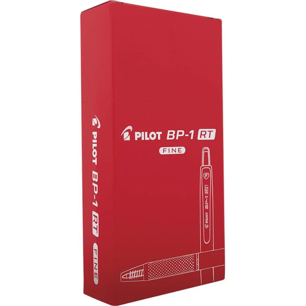 CANETA ESFEROGRAFICA RETRATIL BP-1RT-F 0.7MM VERMELHA PILOT (CX.C/12) - imagem 2