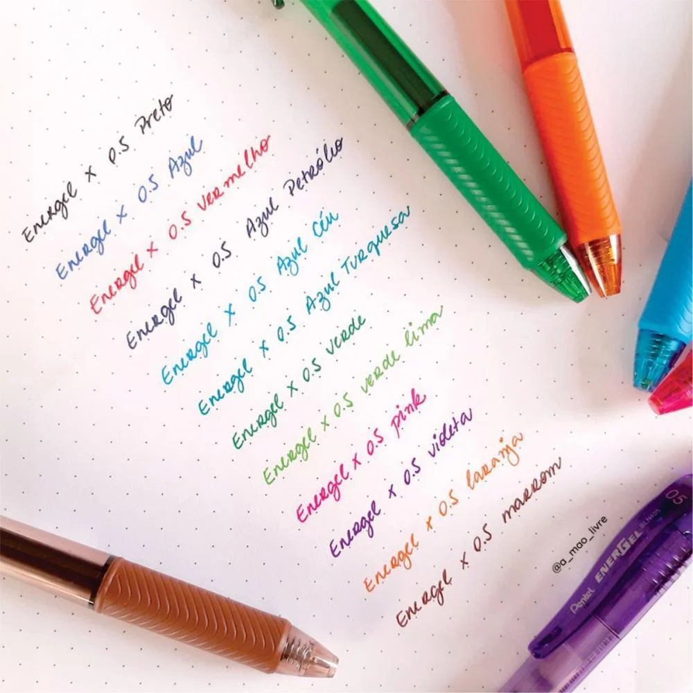 CANETA GEL ENERGEL RETRATIL 0.7MM AZUL PENTEL (CX.C/12) - imagem 6