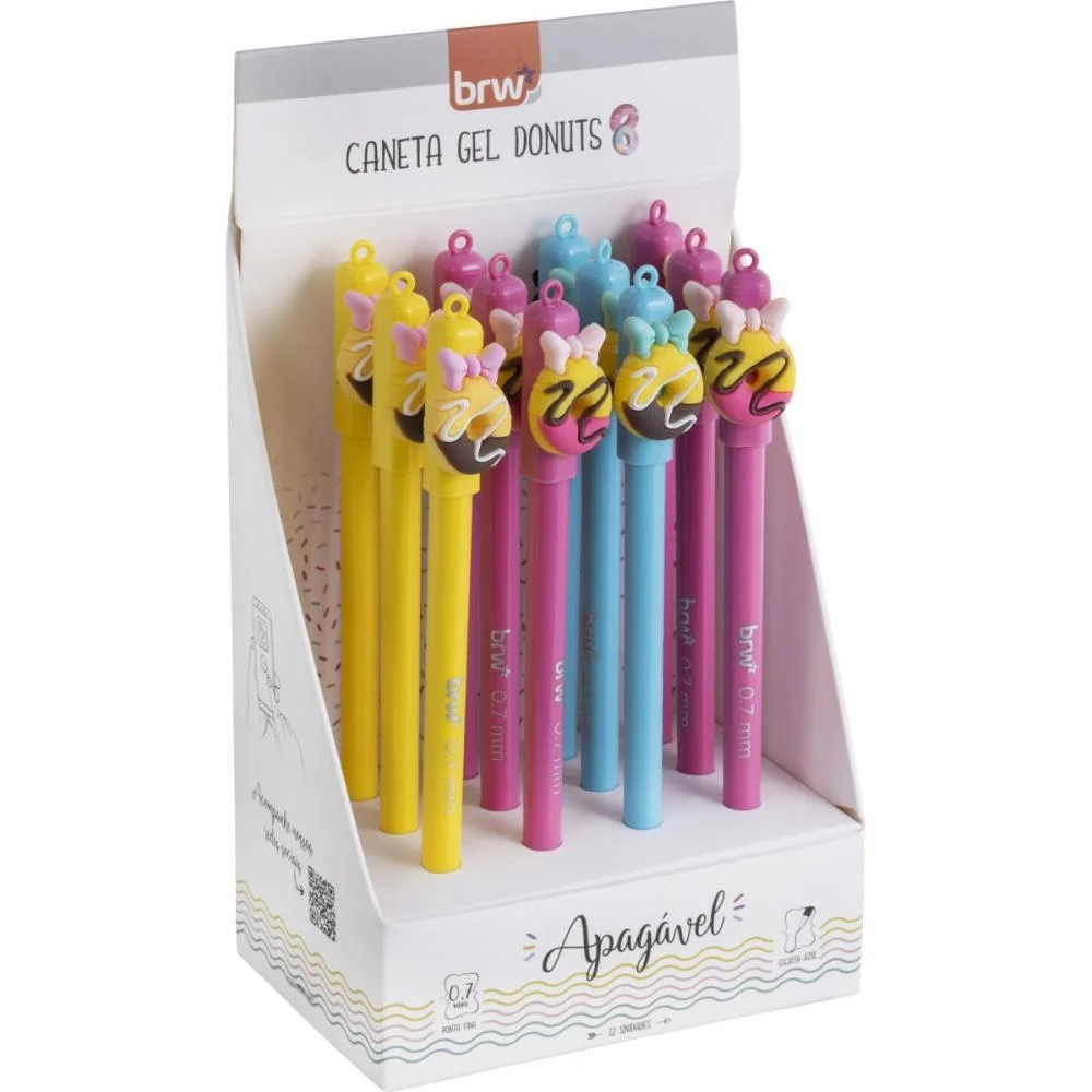 CANETA GEL DIVERT GEL DONUTS APAG 0.7MM BRW (DP.C/12) - imagem 2