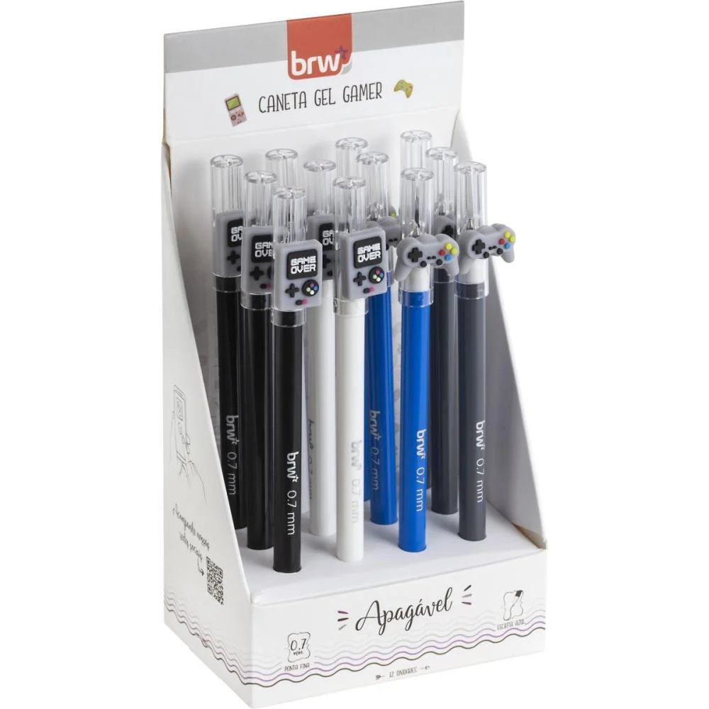 CANETA GEL DIVERT GEL GAMER APAG 0.7MM BRW (DP.C/12) - imagem 6