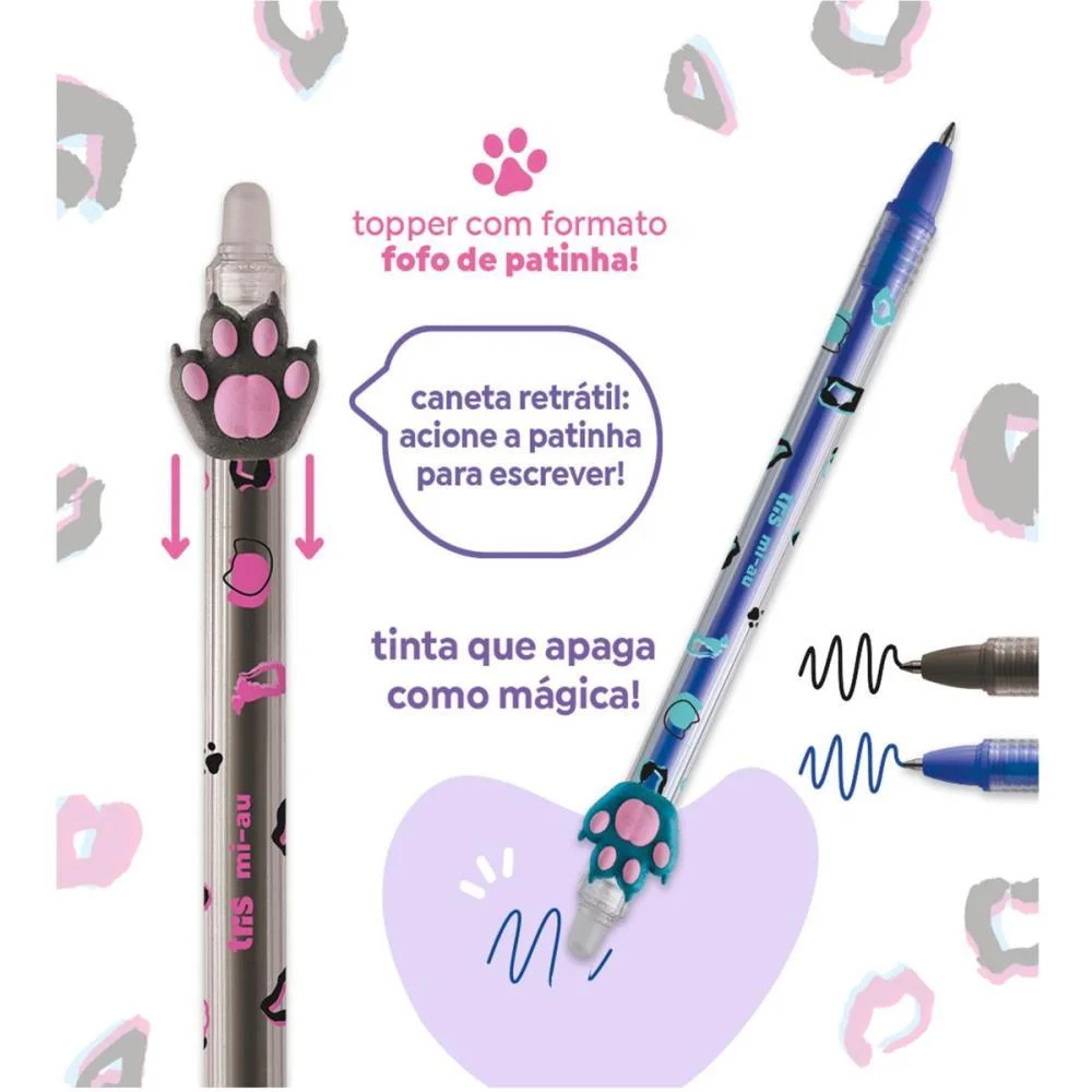 CANETA GEL TRIS MI-AU AZ/PT APAGAVEL RETR SUMMIT (DP.C/24) - imagem 5