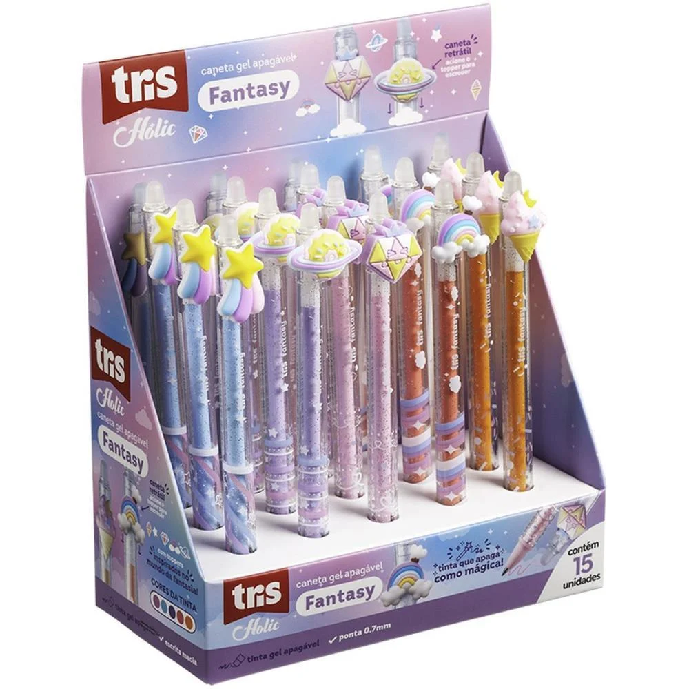 CANETA GEL TRIS FANTASY APAGAVEL 0.7MM 5C SUMMIT (DP.C/15) - imagem 4