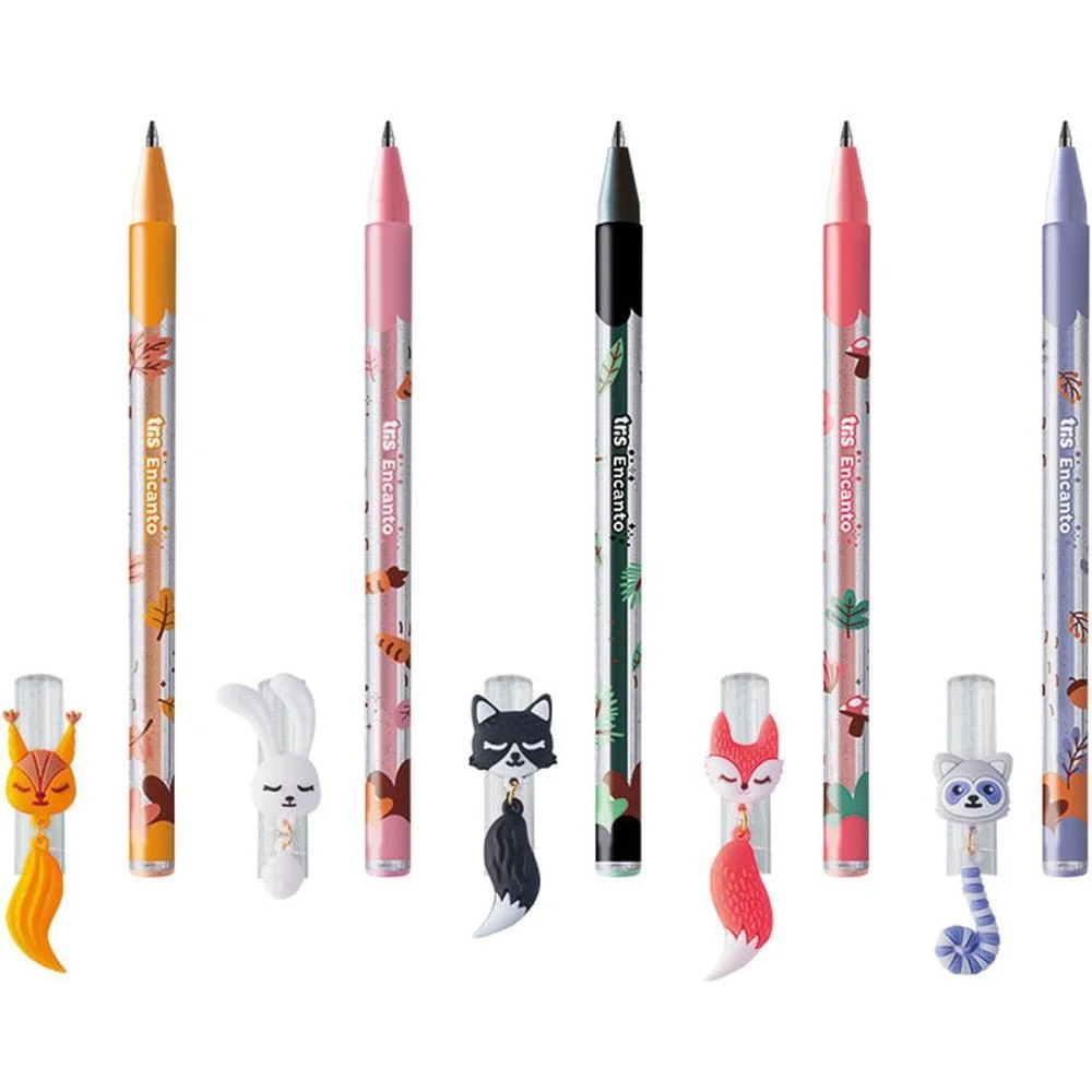 CANETA GEL TRIS ENCANTO C/CHAVEIRO 5CORES SUMMIT (DP.C/15) - imagem 4