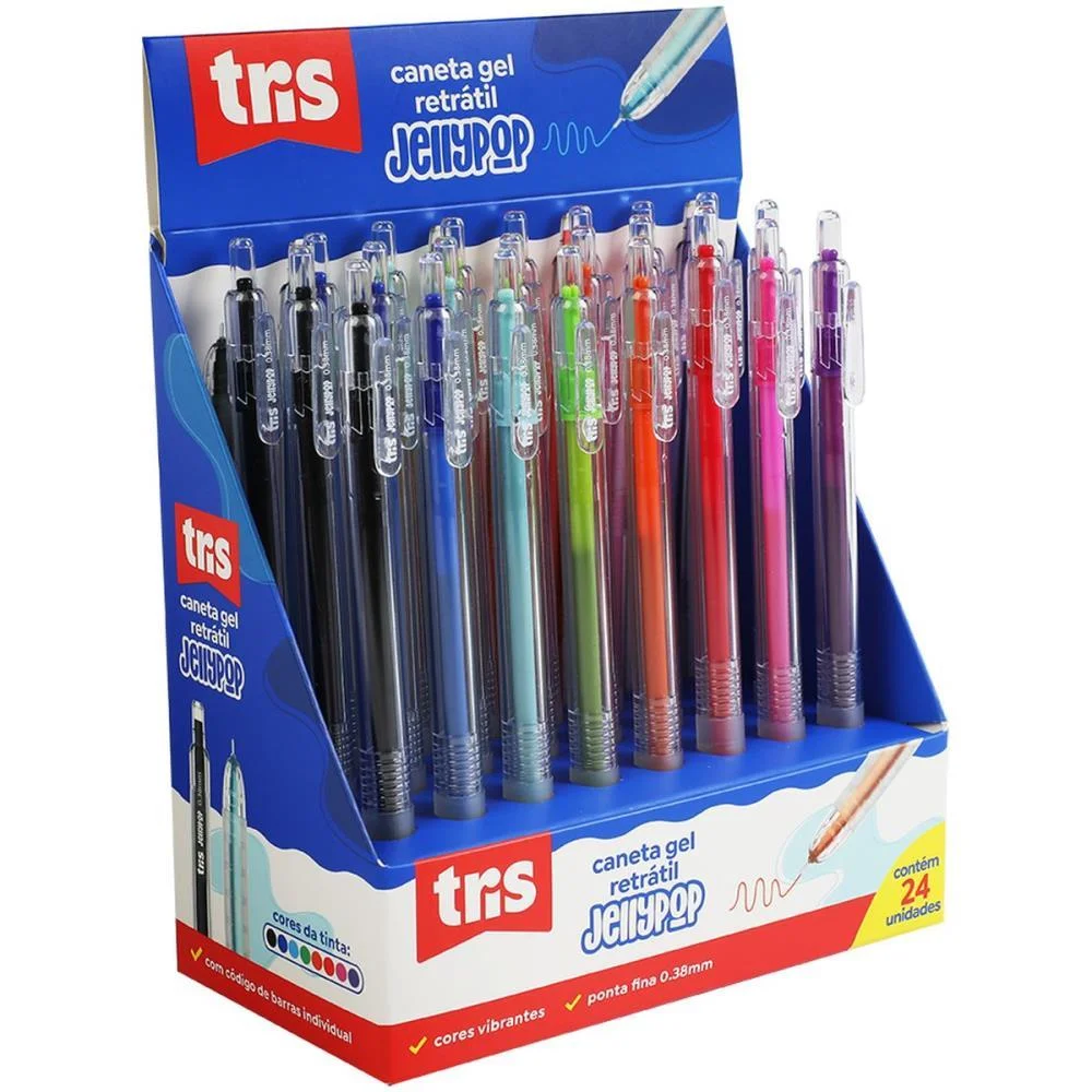 CANETA GEL TRIS JELLY POP RETRATIL 0.38MM SUMMIT (DP.C/24) - imagem 4
