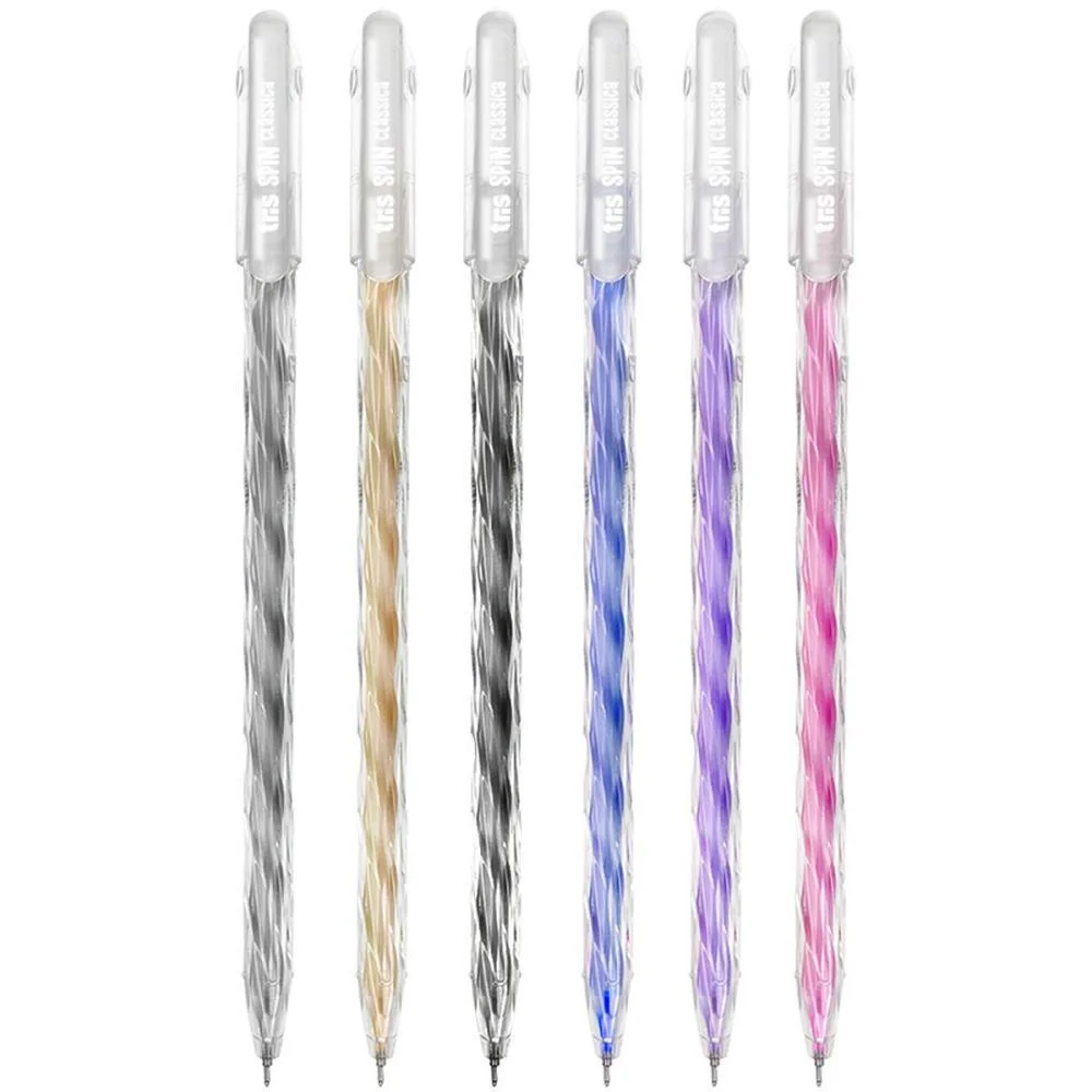 CANETA GEL TRIS SPIN 0.6MM 6 CORES SUMMIT (DP.C/24) - imagem 2