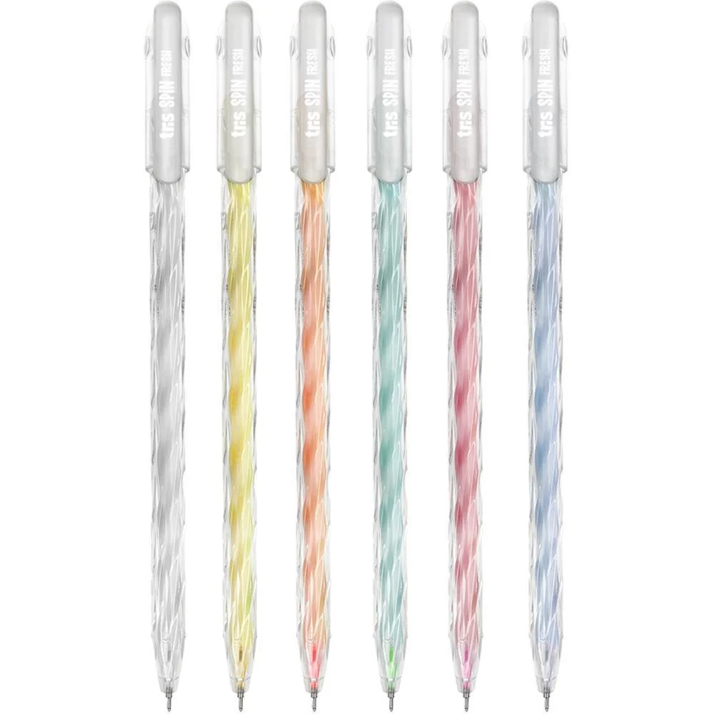 CANETA GEL TRIS SPIN FRESH 0.6MM 6 CORES SUMMIT (DP.C/24) - imagem 3