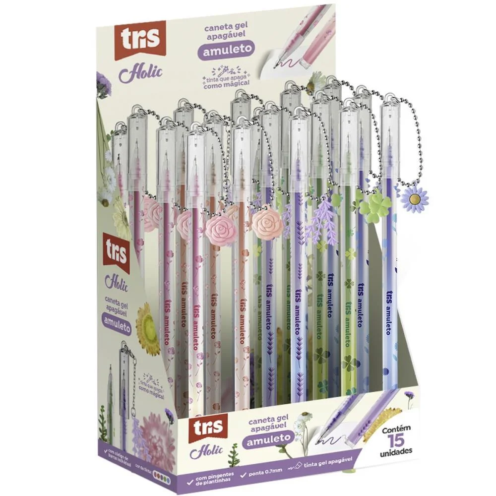 CANETA GEL TRIS AMULETO APAGAVEL 0.7MM SUMMIT (DP.C/15) - imagem 4