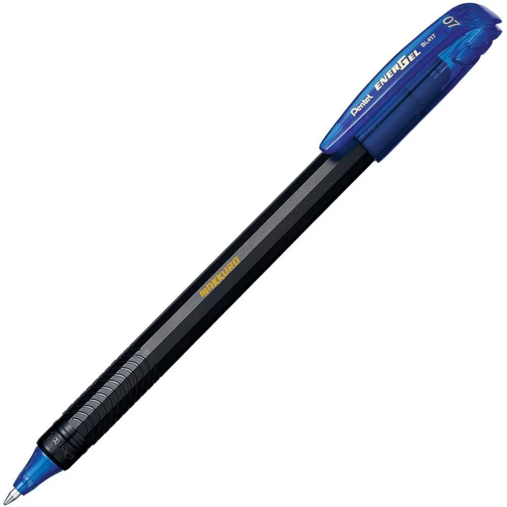 CANETA GEL ENERGEL MAKKURO 0,7 AZUL PENTEL (CX.C/12) - imagem 3
