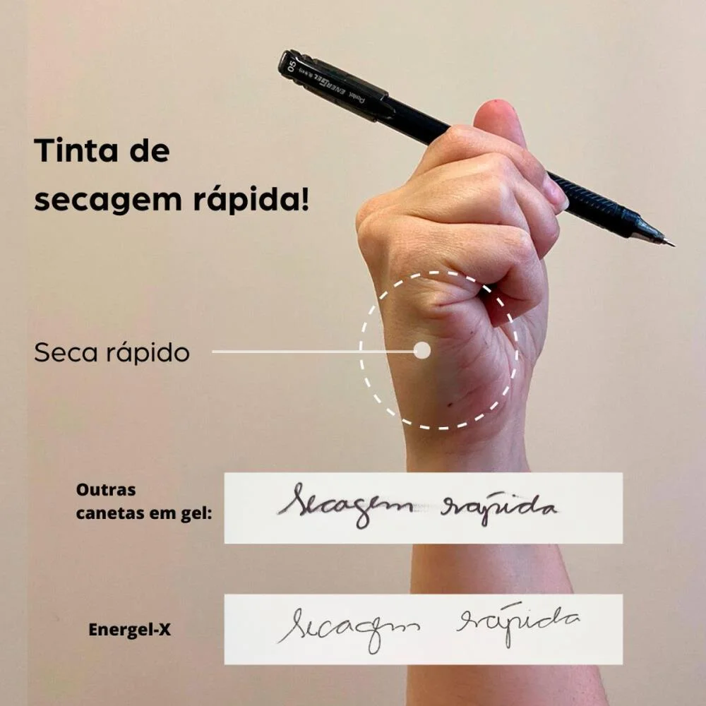 CANETA GEL ENERGEL MAKKURO 0,7 AZUL PENTEL (CX.C/12) - imagem 5