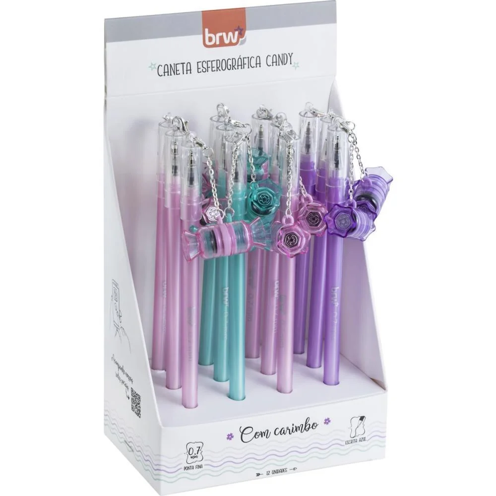 CANETA GEL DIVERT GEL CANDY 0.7MM CARIMBO BRW (DP.C/12) - imagem 11