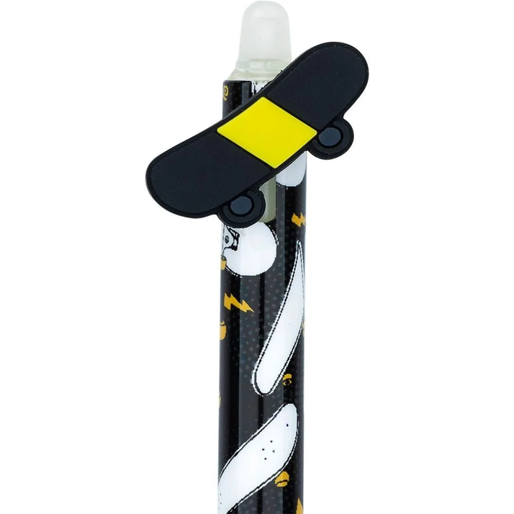 CANETA GEL DIVERT GEL SKATE APAG.0.7MM 4M BRW (DP.C/12) - imagem 5