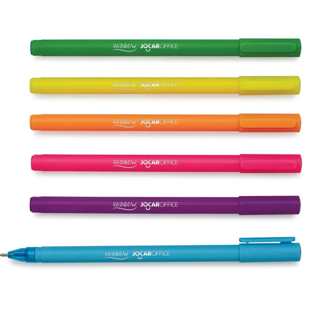 CANETA GEL RAINBOW 0.7MM 6CORES LEONORA (DP.C/50) - imagem 4