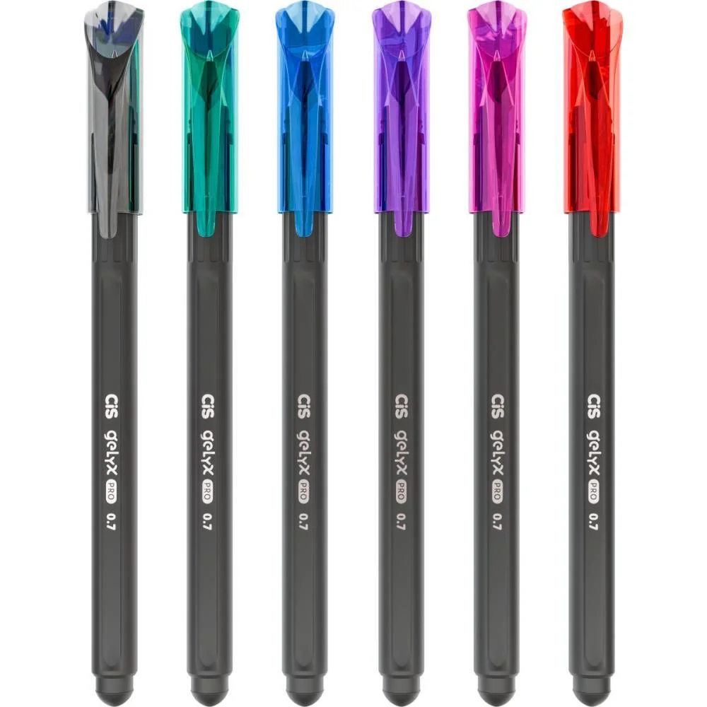 CANETA GEL CIS GELYX PRO 0.7MM 6 CORES (S SERTIC (DP.C/24) - imagem 3