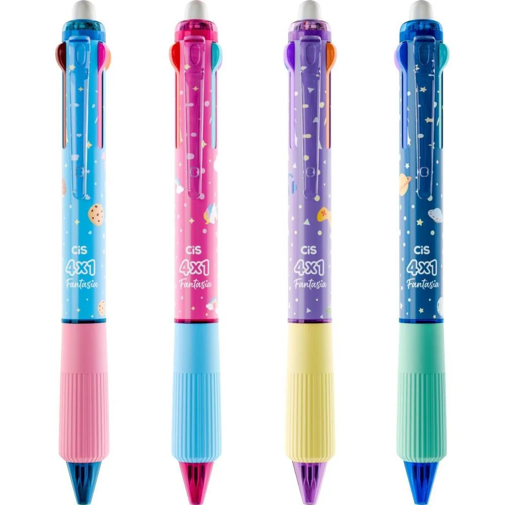 CANETA GEL CIS FANTASIA 4X1 0.5MM APAG (S SERTIC (DP.C/12) - imagem 3
