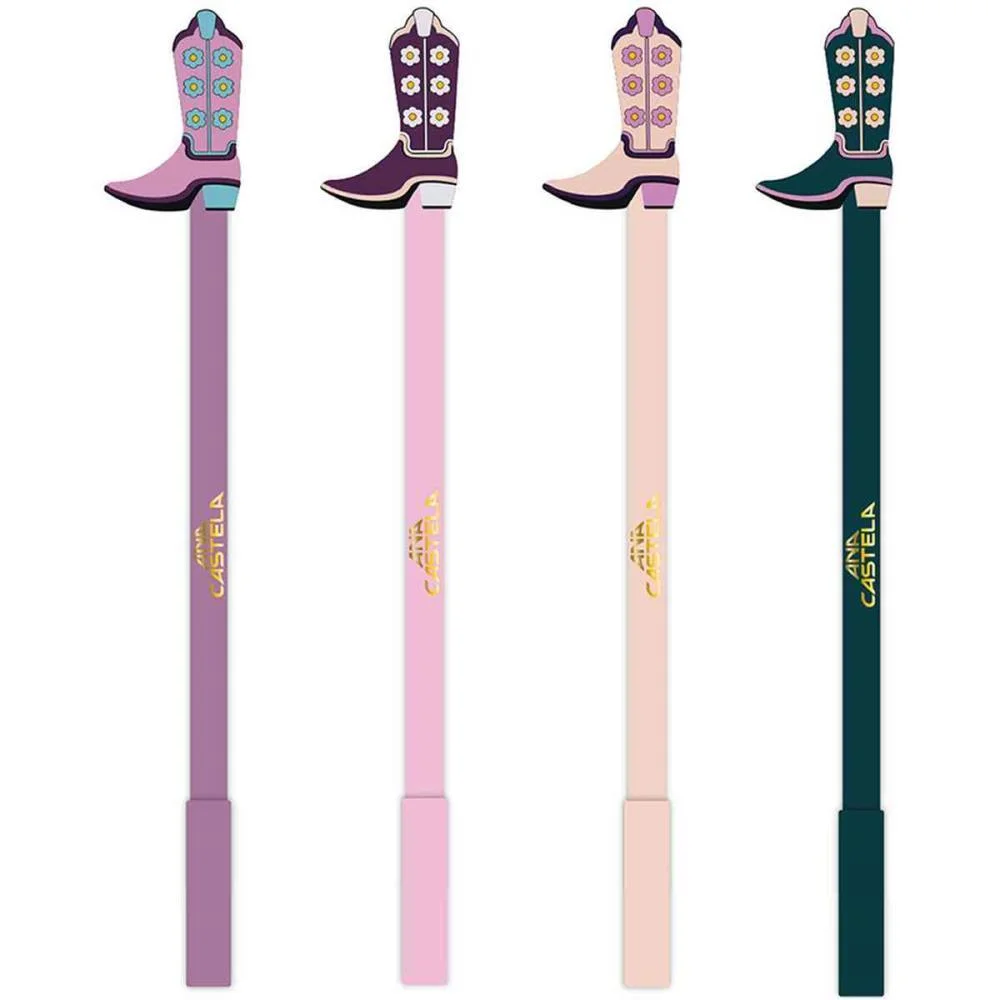 CANETA GEL ANA CASTELA C/BOTA (S) POLIBRINQ (DP.C/24) - imagem 3