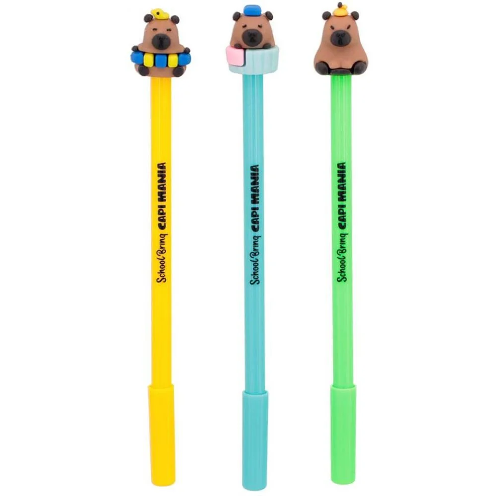 CANETA GEL CAPIVARA 3MOD.(S) POLIBRINQ (POTE.C/24) - imagem 5
