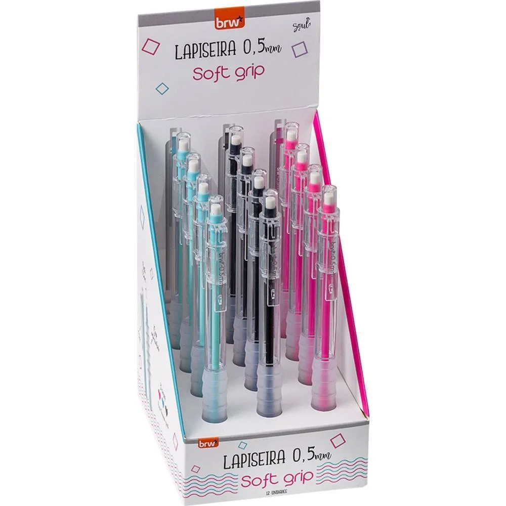 LAPISEIRA 0.5MM SOFT GRIP PLASTICA (S) BRW (DP.C/12) - imagem 7