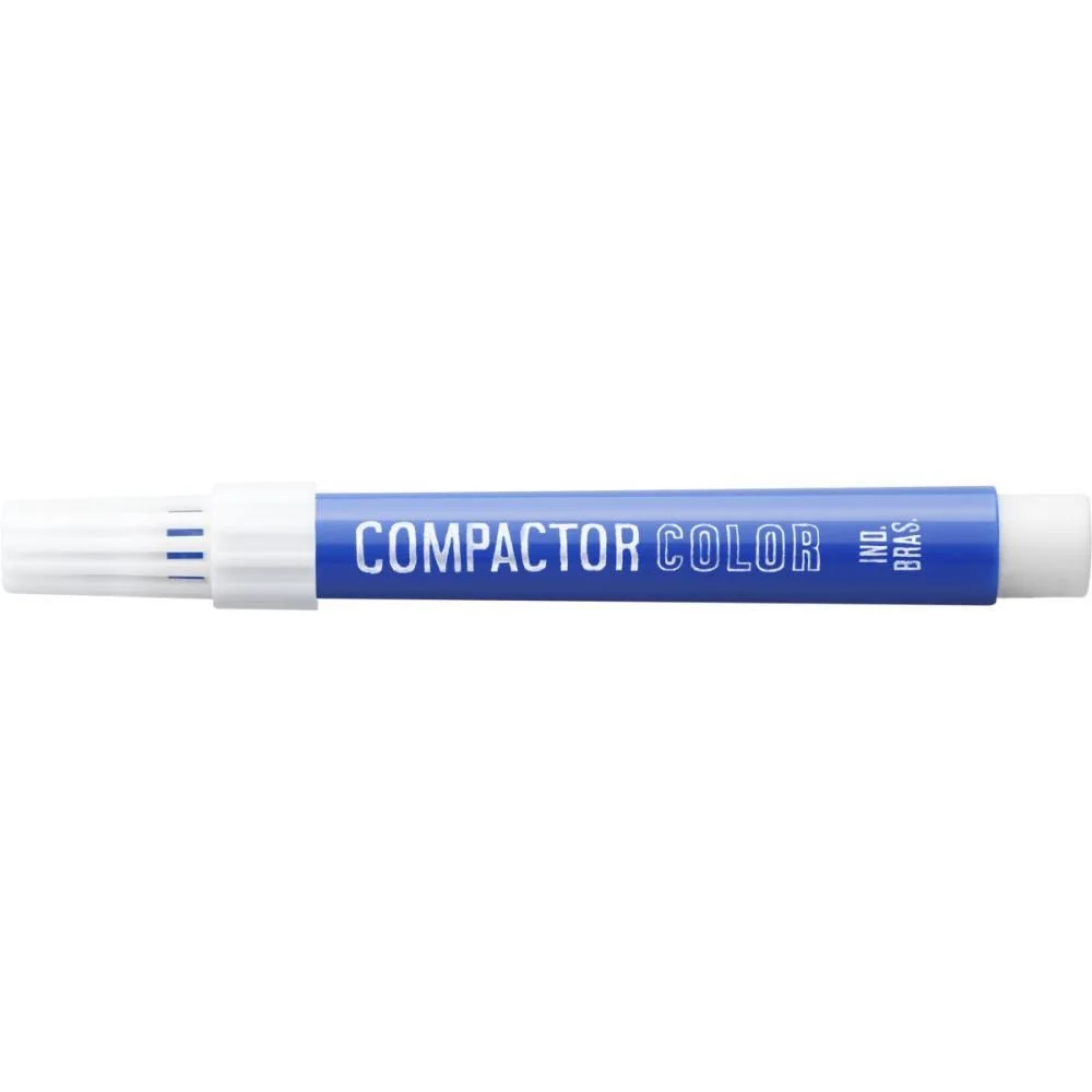 CANETA HIDROGRAFICA JUMBO COMPACTOR COLOR AVULSO AZUL COMPACTOR (CX.C/12) - imagem 5