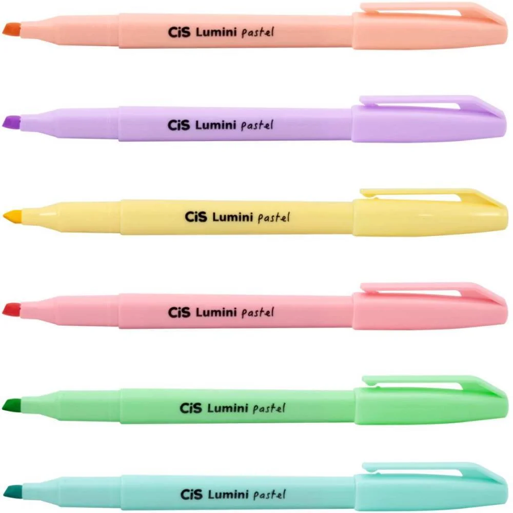 CANETA MARCA TEXTO CIS LUMINI TONS PASTEL SORTID. SERTIC (POTE-36) - imagem 4