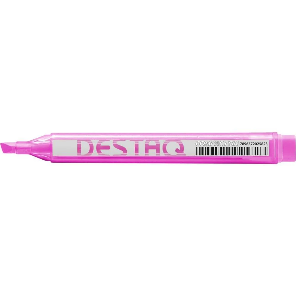 CANETA MARCA TEXTO DESTAQ FLUORESCENTE ROSA COMPACTOR (CX.C/12) - imagem 4