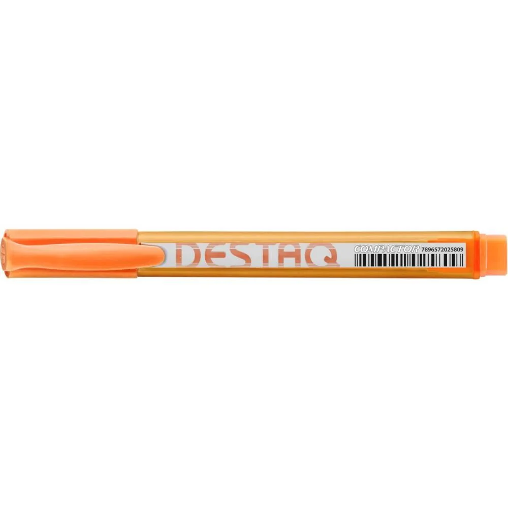 CANETA MARCA TEXTO DESTAQ FLUORESCENTE LARANJA COMPACTOR (CX.C/12) - imagem 4