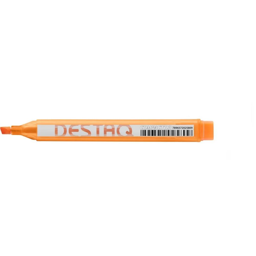 CANETA MARCA TEXTO DESTAQ FLUORESCENTE LARANJA COMPACTOR (CX.C/12) - imagem 5