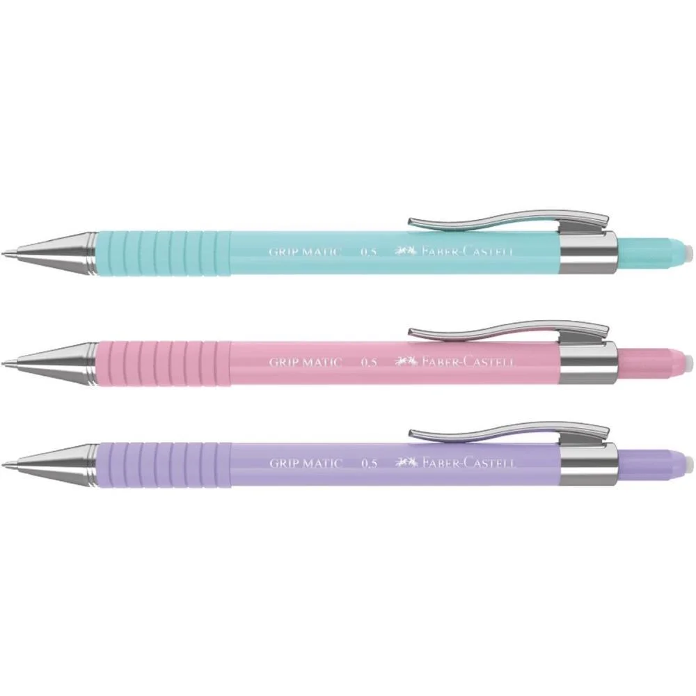 LAPISEIRA 0.5MM GRIP MATIC COLORS (S) FABER-CASTELL (CX.C/10) - imagem 2