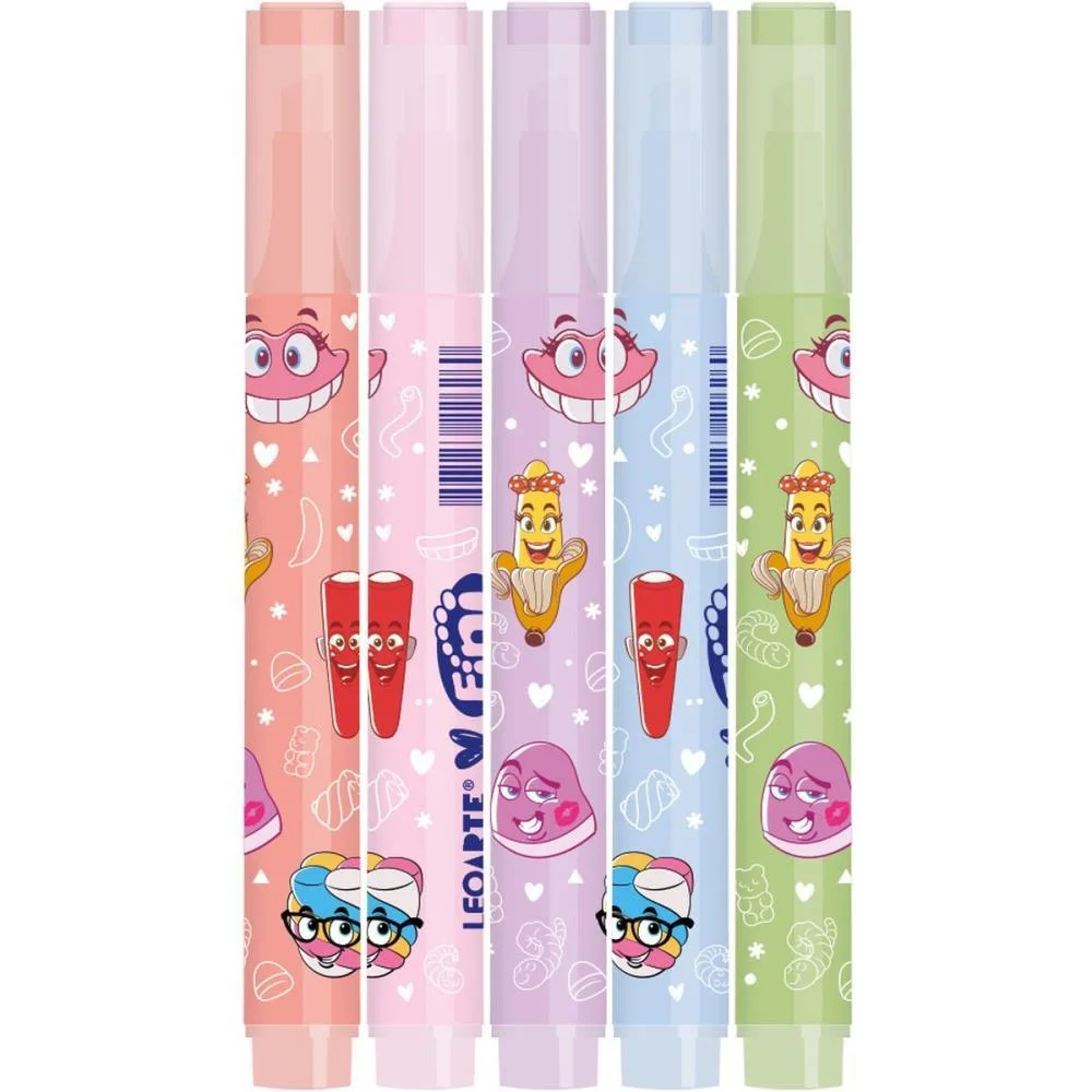 CANETA MARCA TEXTO FINI 5 CORES C/AROMA LEONORA (DP.C/20) - imagem 4