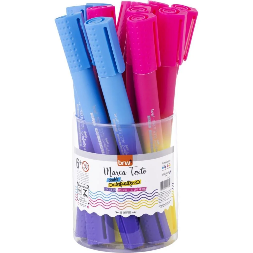 CANETA MARCA TEXTO DOUBLE INFINITY C/CHEIRO (S) BRW (POTE-12) - imagem 2
