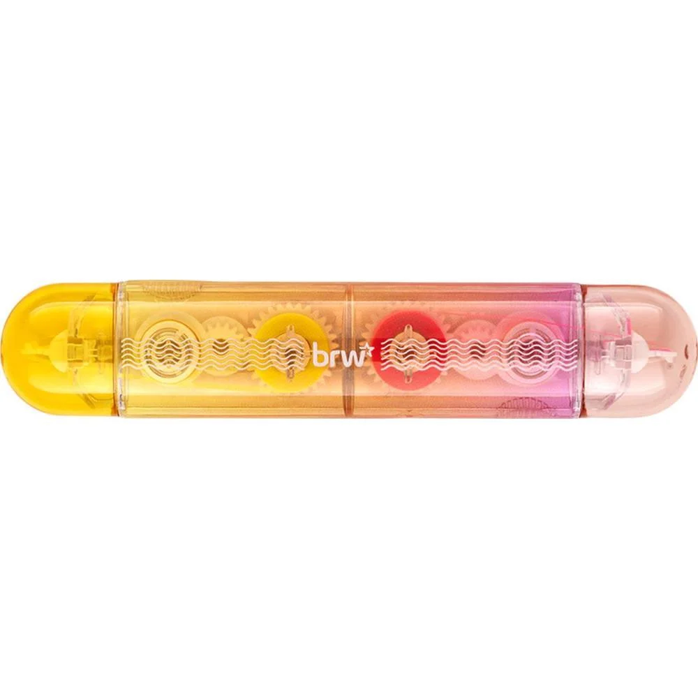 CANETA MARCA TEXTO FITA 2 PONTAS 4 CORES 5MMX3M BRW (DP.C/12) - imagem 4