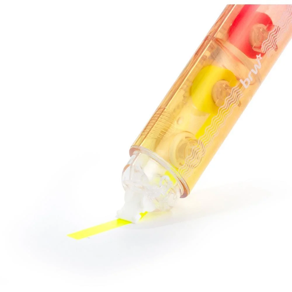 CANETA MARCA TEXTO FITA 2 PONTAS 4 CORES 5MMX3M BRW (DP.C/12) - imagem 7