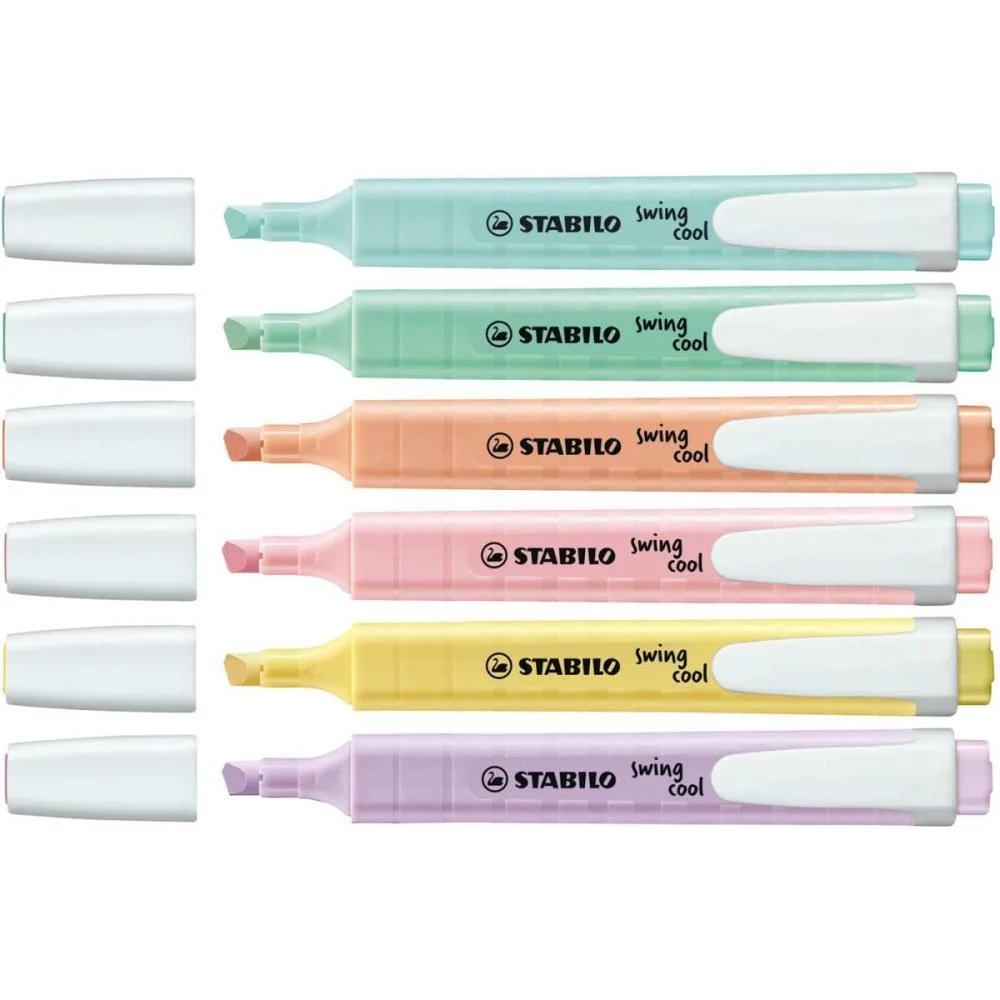 CANETA MARCA TEXTO STABILO SWING COOL PASTEL 16CO SERTIC (DP.C/16) - imagem 4