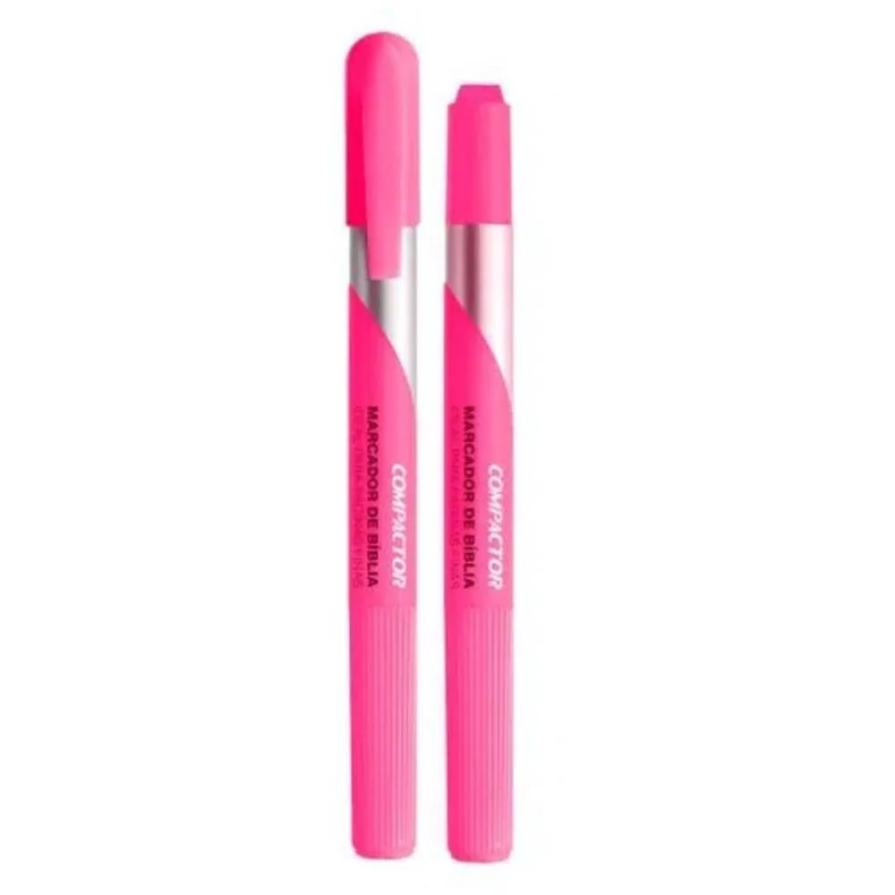 CANETA MARCA TEXTO PARA PAGINAS FINAS - ROSA COMPACTOR (CX.C/12) - imagem 3