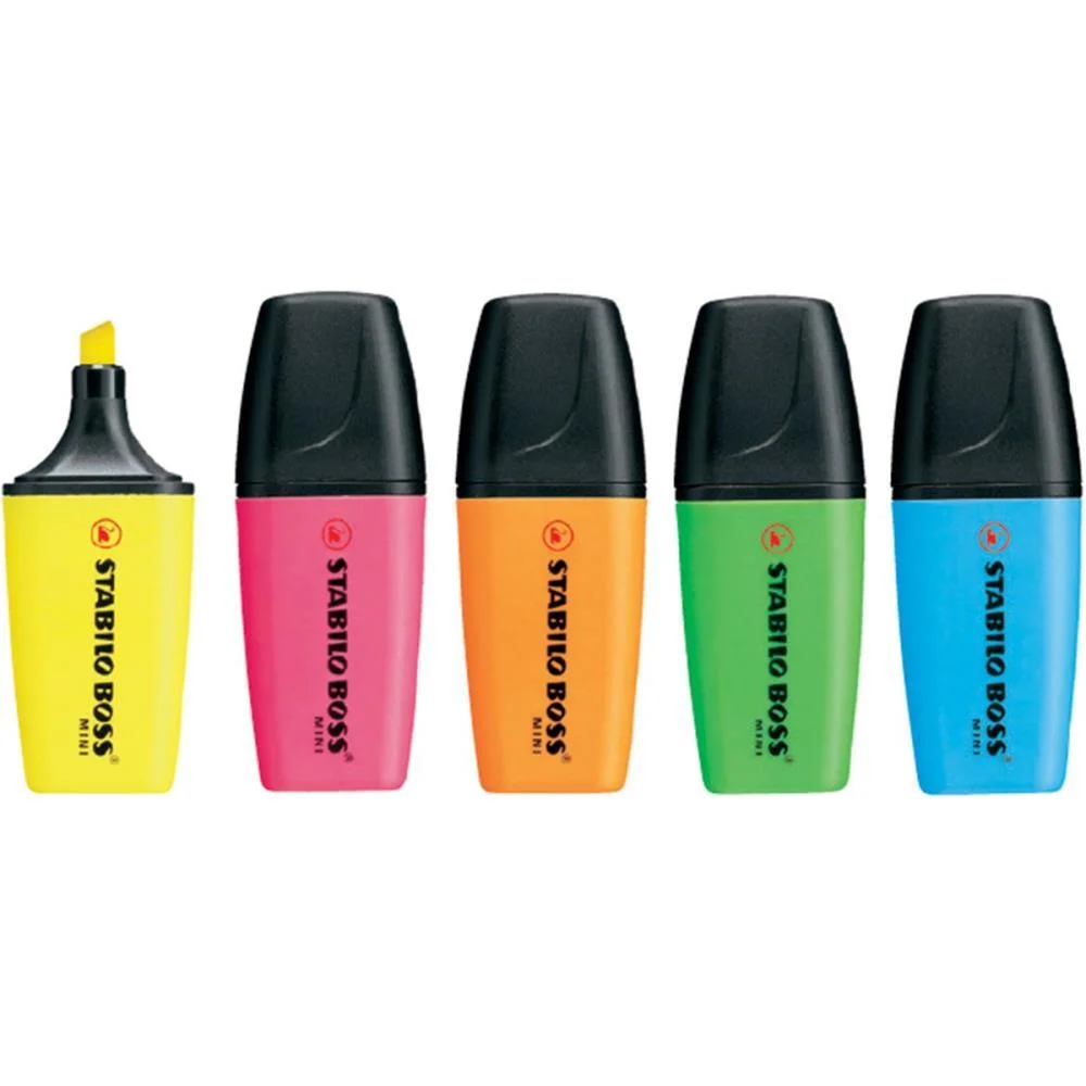 CANETA MARCA TEXTO STABILLO BOSS MINI 5 CORES SERTIC (DP.C/50) - imagem 4