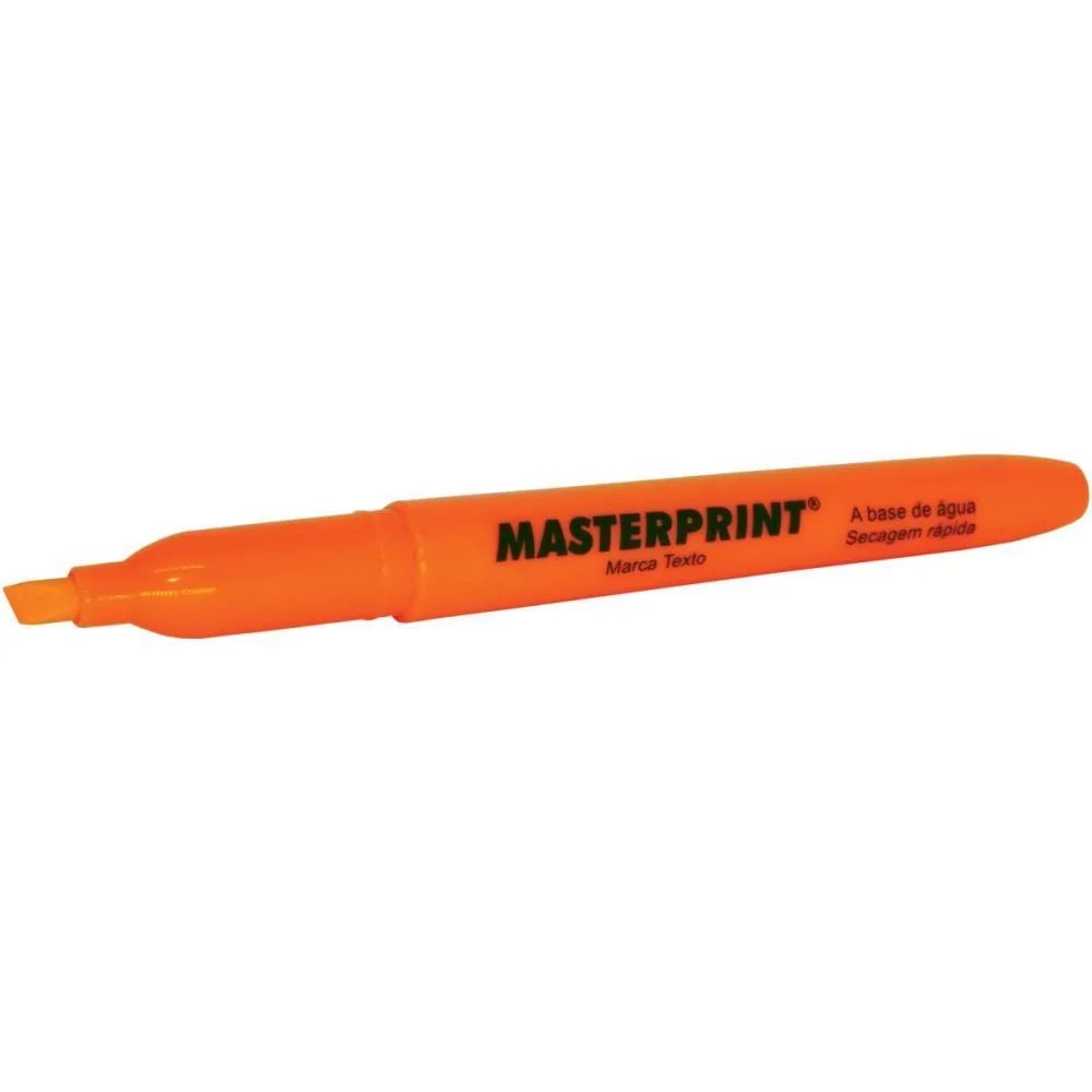 CANETA MARCA TEXTO MP 612 LARANJA MASTERPRINT (CX.C/12) - imagem 4
