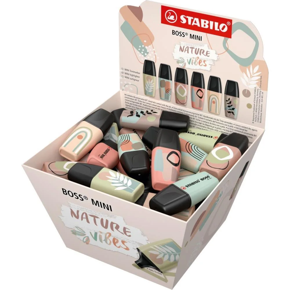 CANETA MARCA TEXTO STABILLO BOSS MINI NAT.VIBES(S SERTIC (DP.C/50) - imagem 3