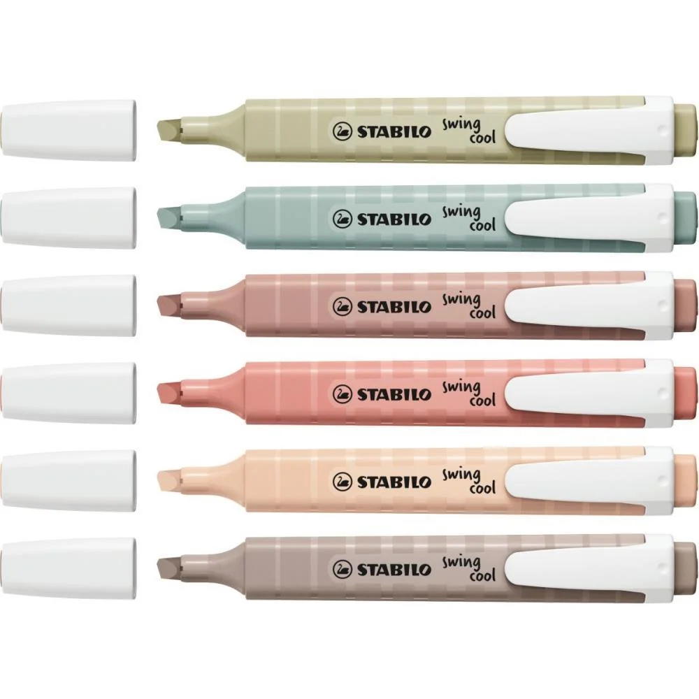 CANETA MARCA TEXTO STABILLO SWING COOL 6 CORES SERTIC (ESTOJO) - imagem 2