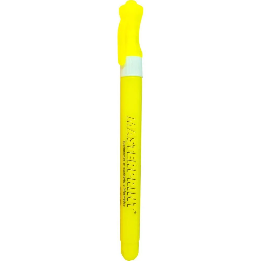 CANETA MARCA TEXTO MP 614 NEON SLIM AMARELO MASTERPRINT (CX.C/12) - imagem 2