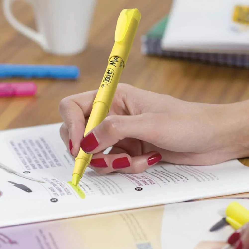 CANETA MARCA TEXTO MARKING AMARELA BIC (BL.C/01) - imagem 7