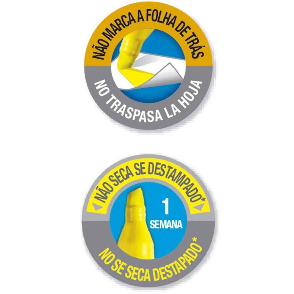 CANETA MARCA TEXTO MARKING FLUORESCENTE VERDE BIC (CX.C/12) - imagem 4