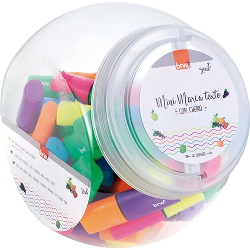 CANETA MARCA TEXTO MINI C/CHEIRO 6CORES NEON BRW (POTE-48) - imagem 8