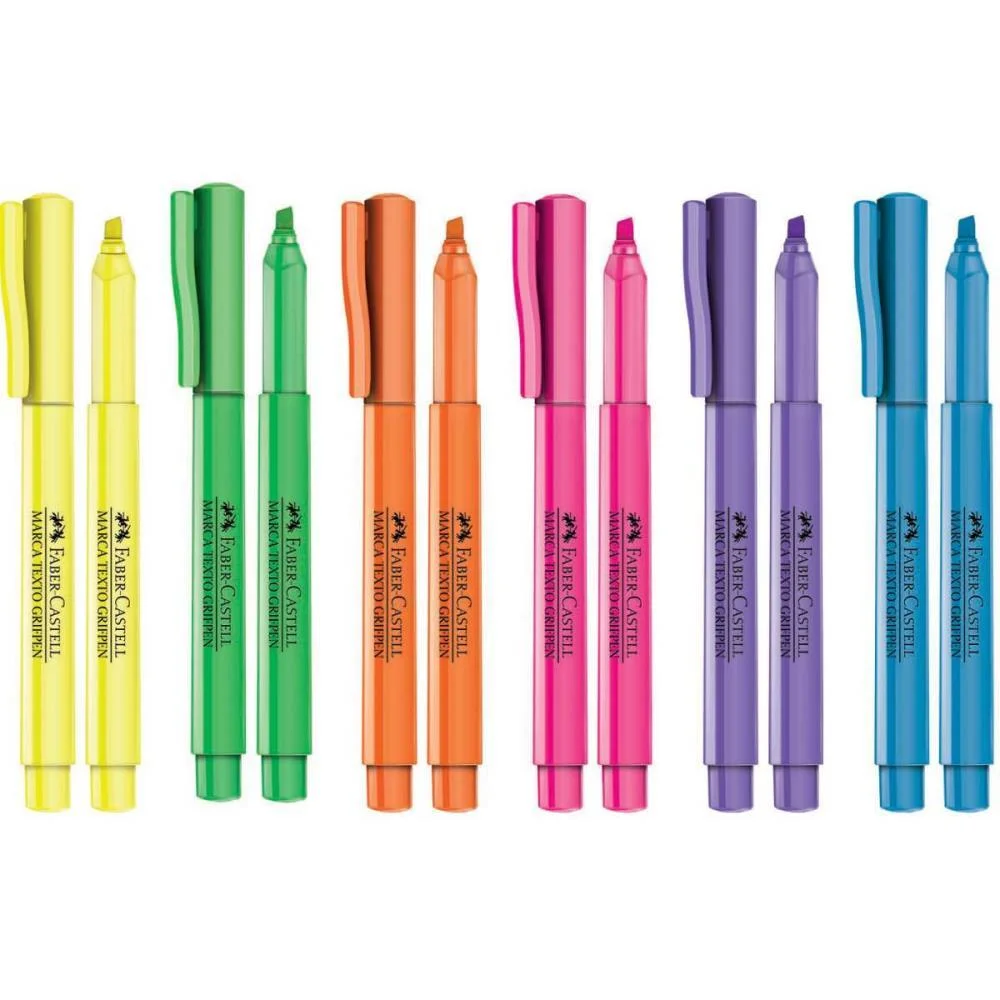 CANETA MARCA TEXTO GRIFPEN ROSA FABER-CASTELL (CX.C/12) - imagem 2